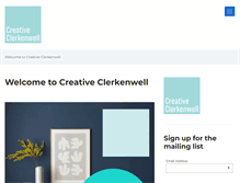 Tablet Screenshot of creativeclerkenwell.com